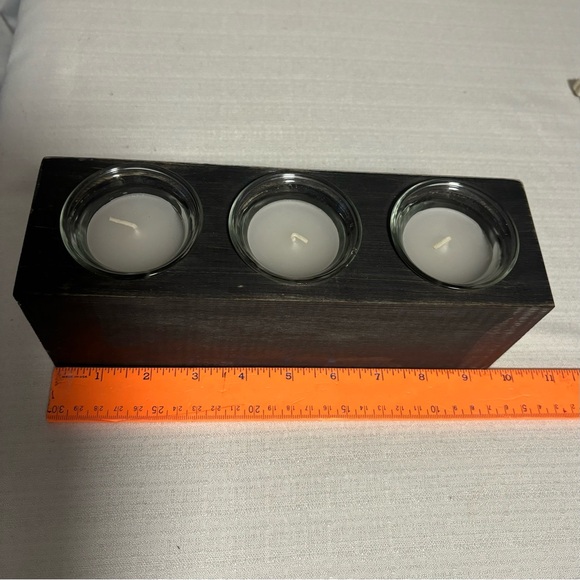 Coffee cappuccino bar three candles & coffee cup hook black LIKE NEW NEVER USED - Picture 7 of 8